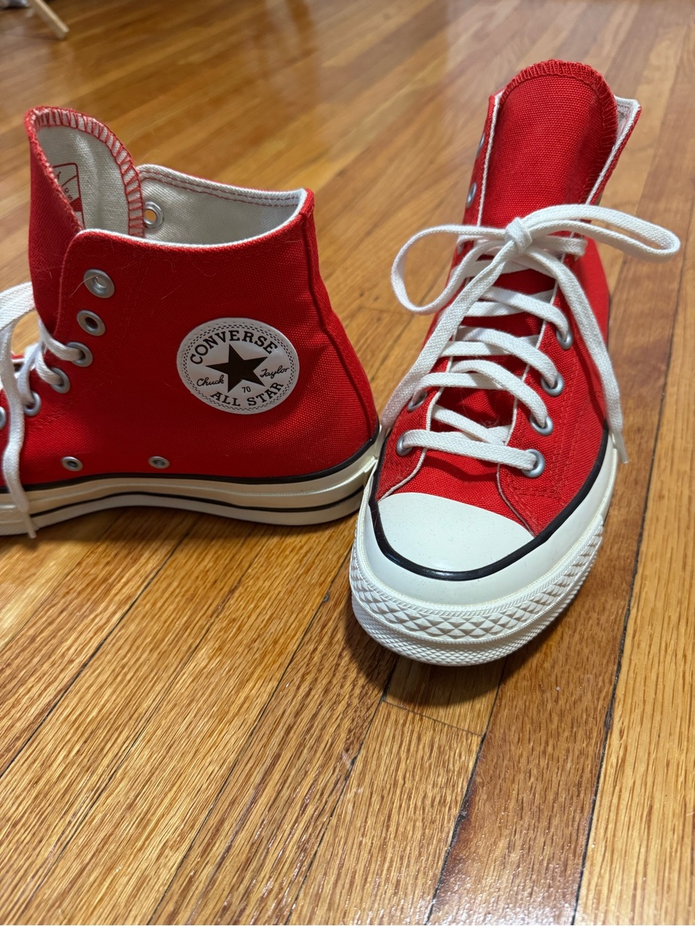 Custom Converse Red High Tops